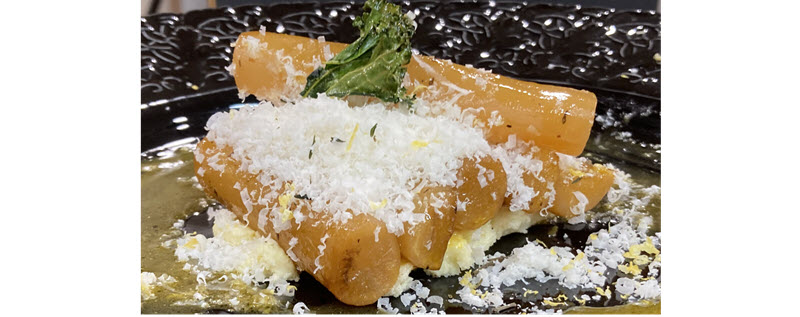 Bild på: Karamelliserad svartrot med citron och parmesan
