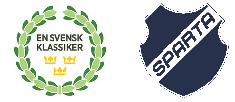 Bild på loggor för En Svensk Klassiker och Sparta Atletik